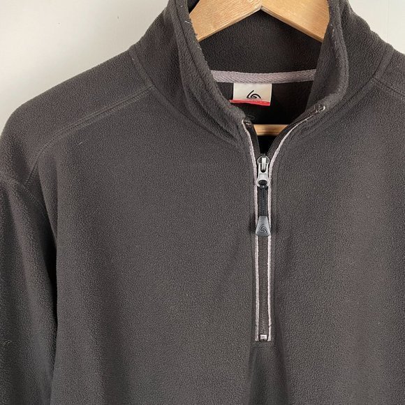Colorado‎ Clothing Tech Series Fleece Jacket Brown 1/4 Zip Pullover Mens Medium - Picture 3 of 6